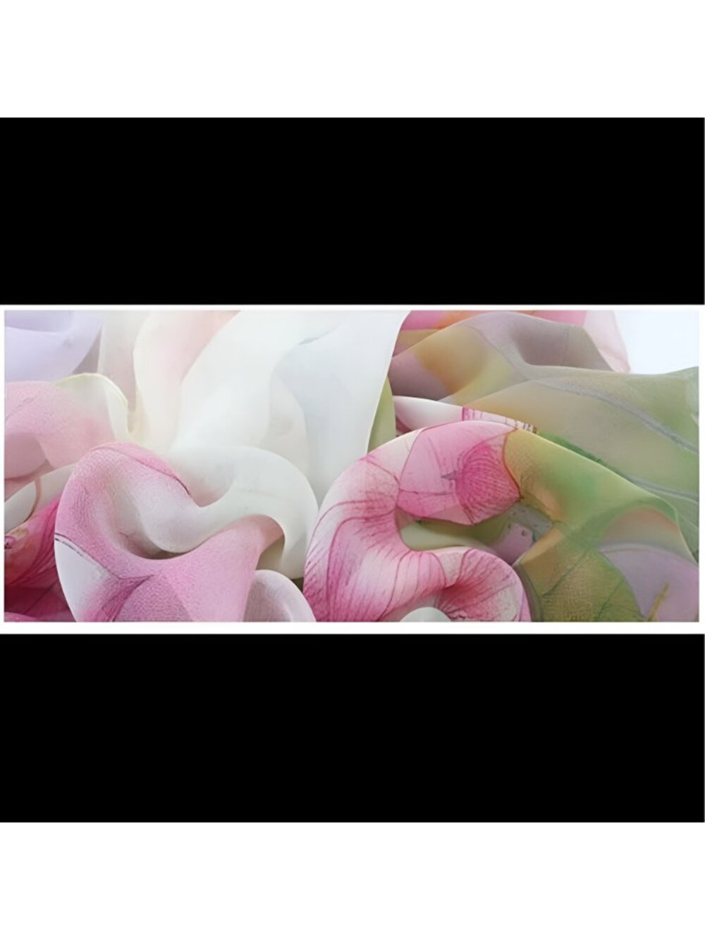 Lightweight Print Floral Pattern Scarf Shawl Fashion Scarves Sunscreen Shawls - Picture 6 of 7